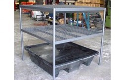 Two Shelf Bund Rack to suit 4 Drum Bund -